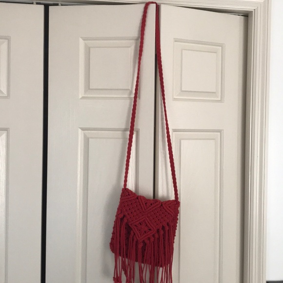 PacSun Red Crotchet Purse - Picture 2 of 4